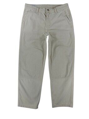 Men's H&M Loose Fit Workwear Utility Pants Size 36x32 Beige